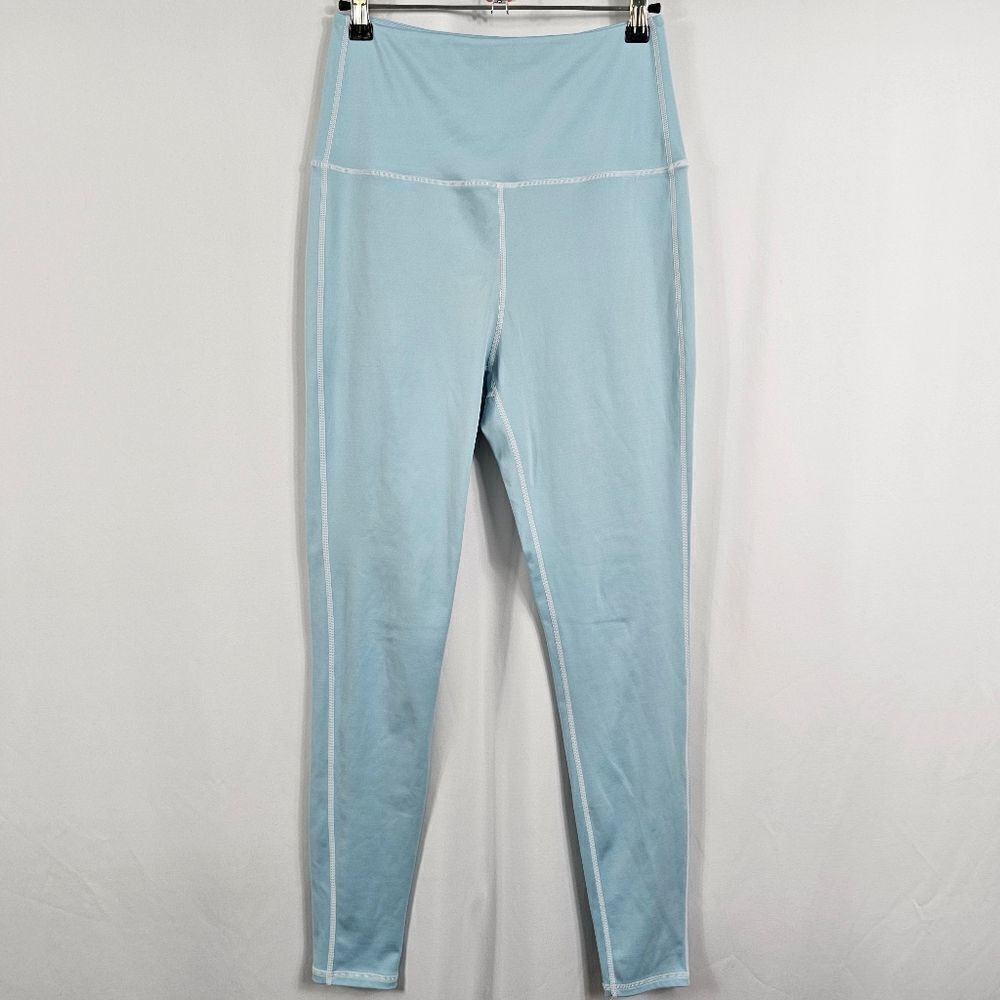 Frankie's Bikinis Active Lively High Waist Legging in Baby Blue - Size L